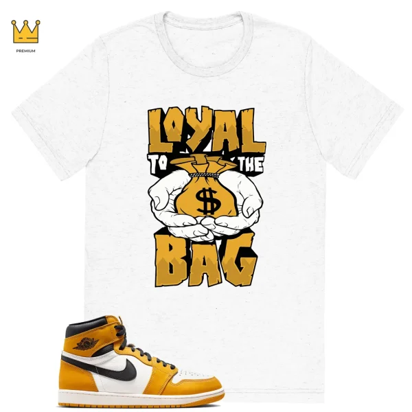 Money Loyalty T-shirt to match Jordan 1 Yellow Ochre