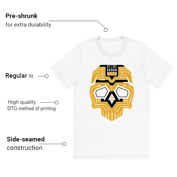 Skull T-shirt to match Jordan 1 Yellow Ochre - Features