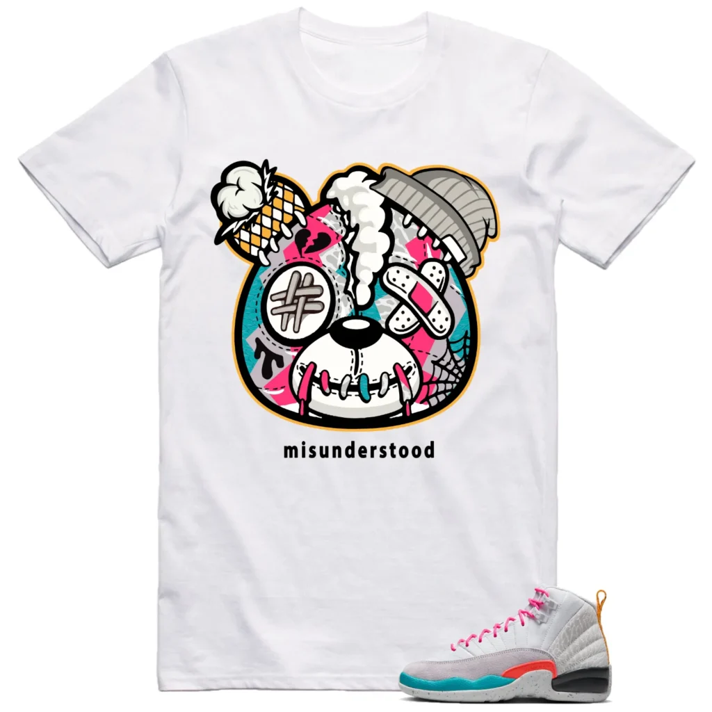 Jordan 12 Vapor Green Shirt Teddy Bear Graphic - LitGoat