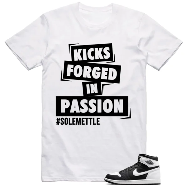 Jordan 1 Black White Shirt Passion Kicks Graphic