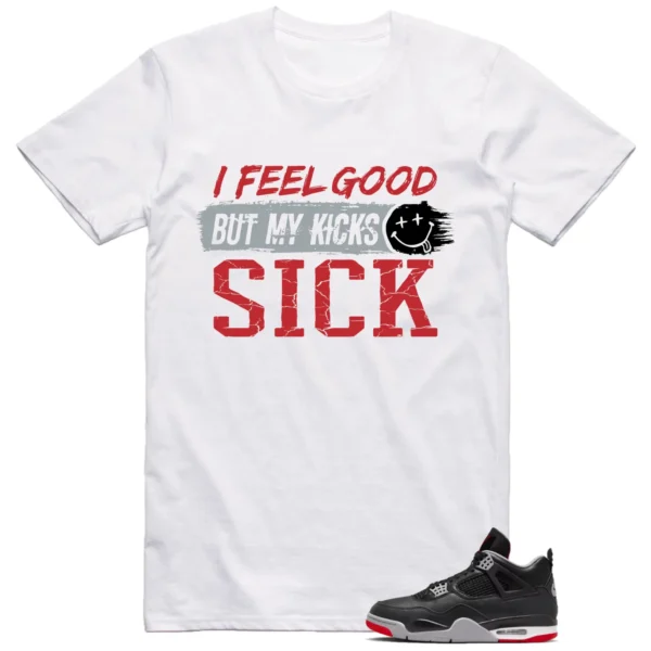 Jordan 4 Bred Reimagined Outfit Matching Shirt Sick Kicks