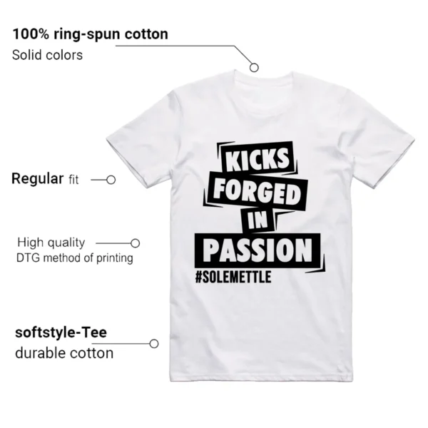 Jordan 1 Black White Shirt Passion Kicks Graphic - Features