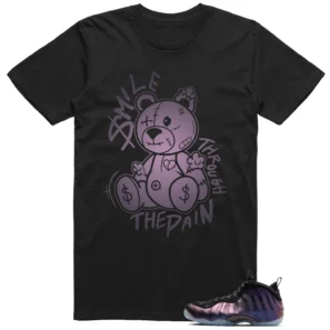 Nike Foamposite One Eggplant 2024 Shirt Smile Bear Graphic