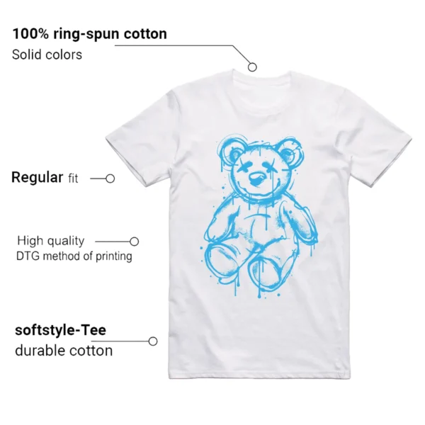 Dead Bear T-shirt to Match Jordan 9 Powder Blue