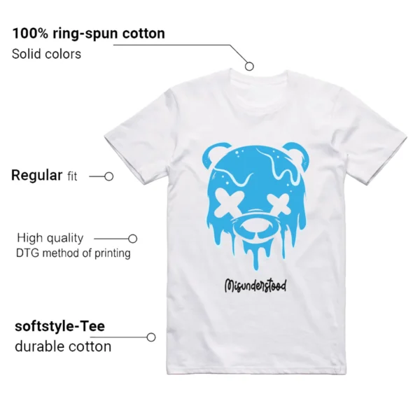 Drippy Bear T-shirt to Match Jordan 9 Powder Blue