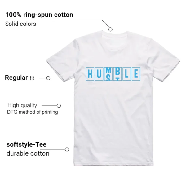 Humble Hustle T-shirt to Match Jordan 9 Powder Blue