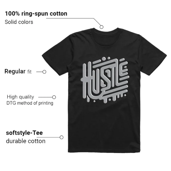 Hustle T-shirt to Match Jordan 1 Low OG Shadow-