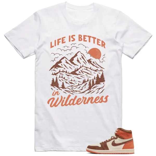 Jordan 1 Dusted Clay Shirt Wilderness Graphic