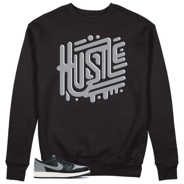 Jordan 1 Low Shadow Sweatshirt Hustle Graphic