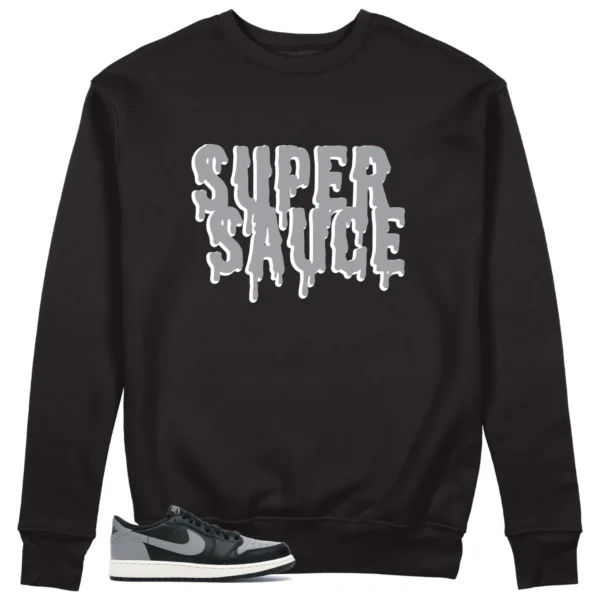 Jordan 1 Low Shadow Sweatshirt Super Sauce Graphic