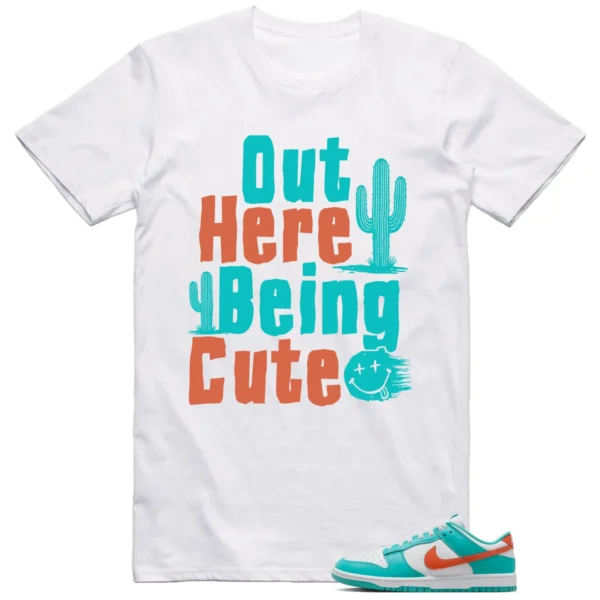 Nike Dunk Low Miami Dolphins Shirt Being Cute Graphic