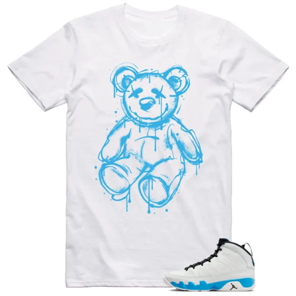 Jordan 9 Powder Blue Shirt Dead Bear Graphic