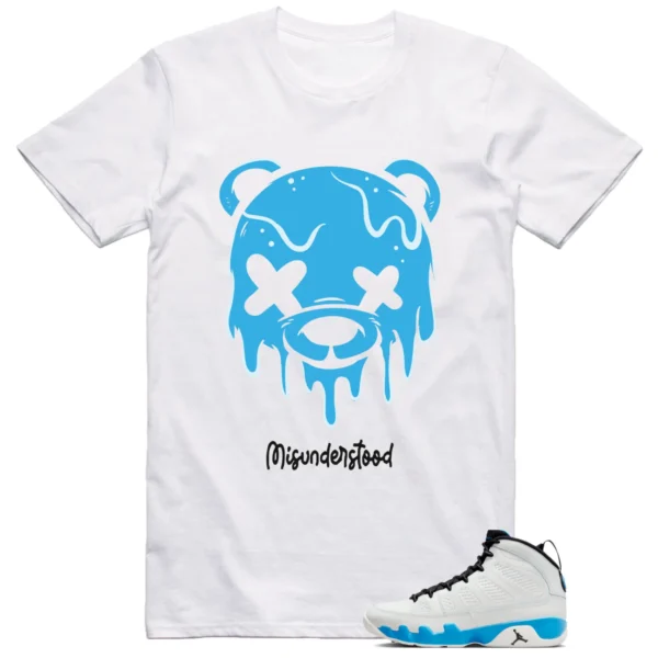 Jordan 9 Powder Blue Shirt Drippy Bear Graphic