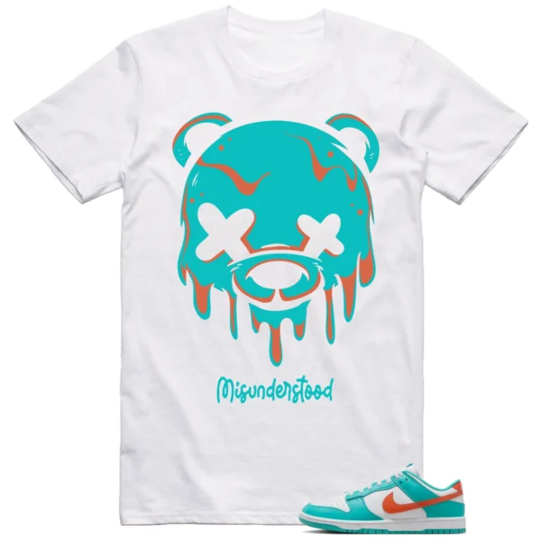 Nike Dunk Low Miami Dolphins Shirt Drippy Bear Graphic