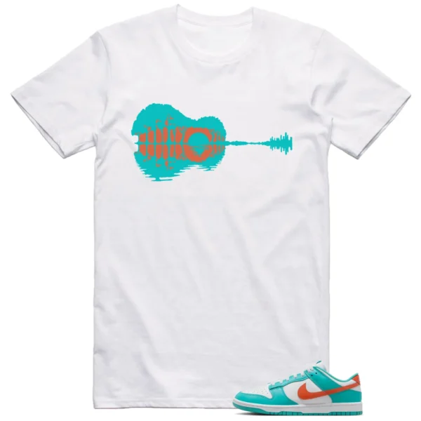 Nike Dunk Low Miami Dolphins Shirt Sunset Guitar Graphic