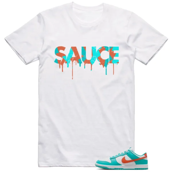 Nike Dunk Low Miami Dolphins Shirt Sauce Graphic