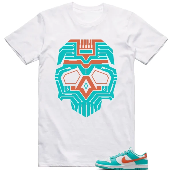 Nike Dunk Low Miami Dolphins Shirt Skull Graphic