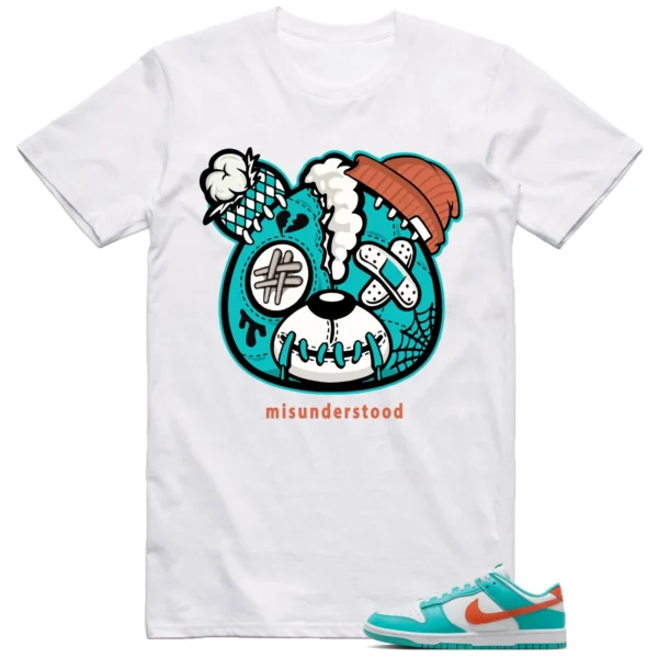 Nike Dunk Low Miami Dolphins Shirt Teddy Bear Graphic