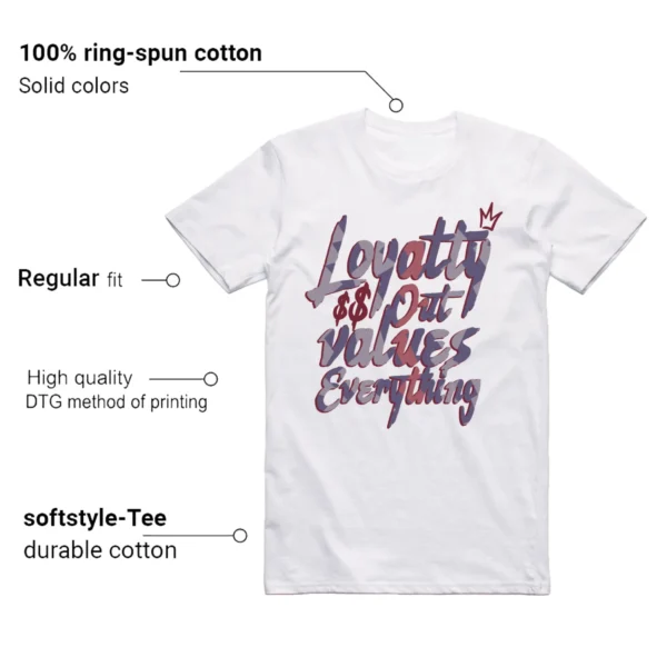 Loyalty T-shirt to Match Nike Dunk Low Plum