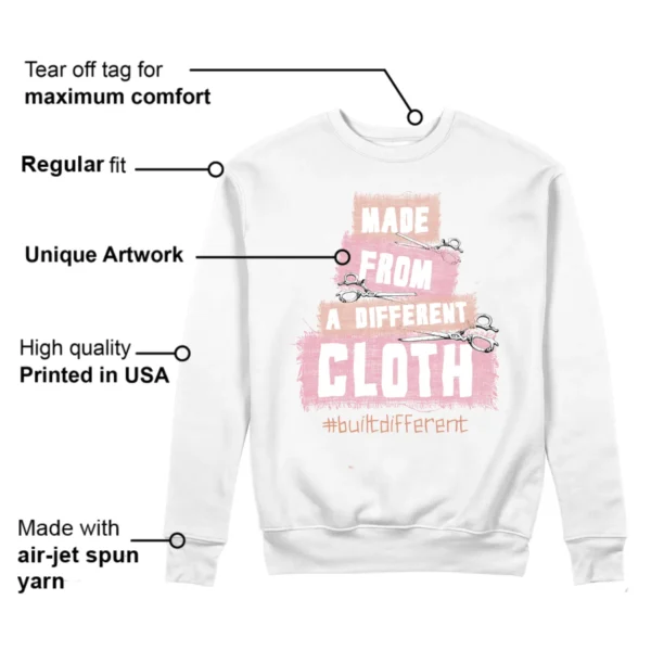 Built Different Sweatshirt to Match Jordan 11 Low Legend Pink
