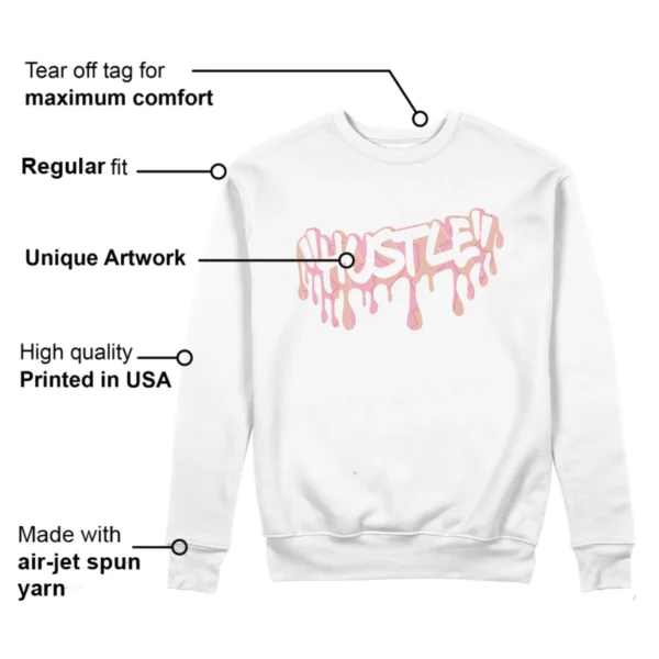 Hustle Sweatshirt to Match Jordan 11 Low Legend Pink