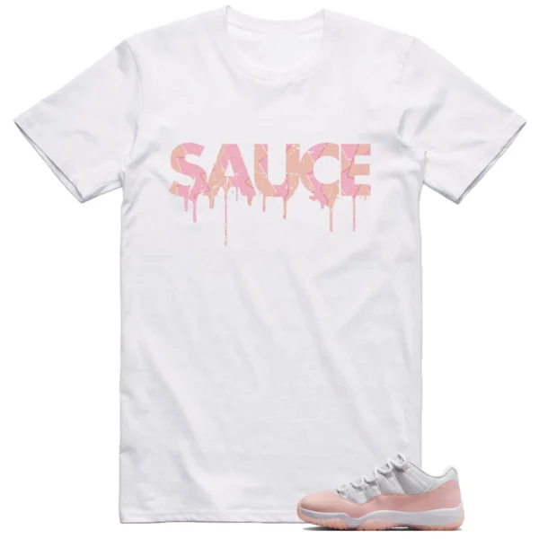 Jordan 11 Low Legend Pink Shirt Sauce Graphic
