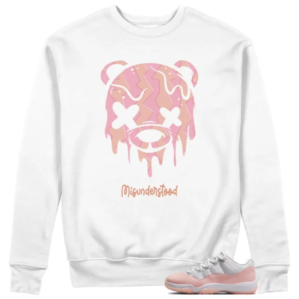 Jordan 11 Low Legend Pink Sweatshirt Drippy Bear Graphic