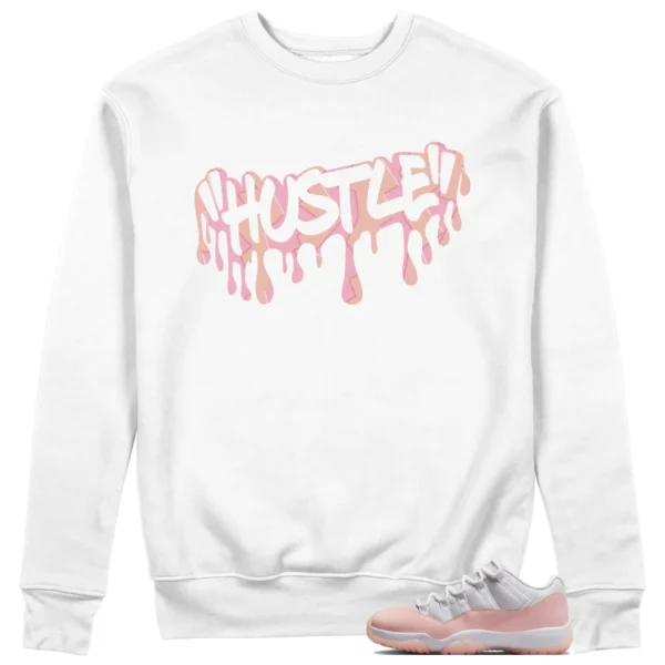 Jordan 11 Low Legend Pink Sweatshirt Hustle Graphic