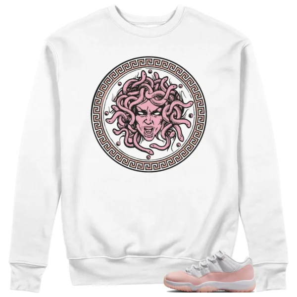 Jordan 11 Low Legend Pink Sweatshirt Medusa Graphic