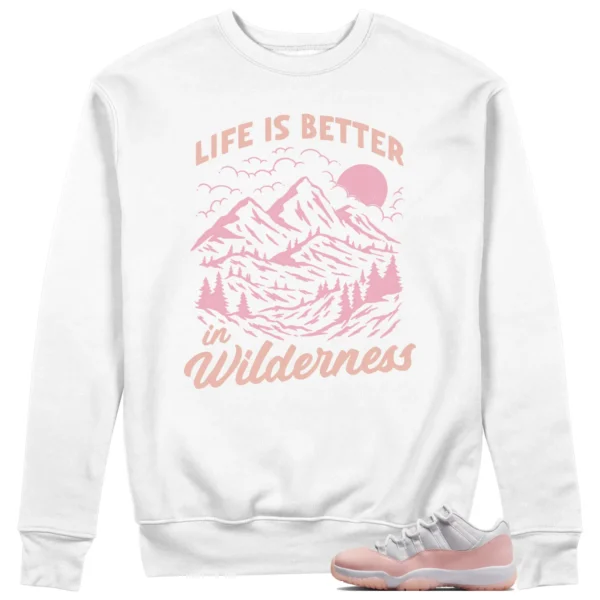 Jordan 11 Low Legend Pink Sweatshirt Wilderness Graphic