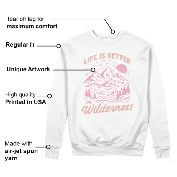 Wilderness Sweatshirt to Match Jordan 11 Low Legend Pink