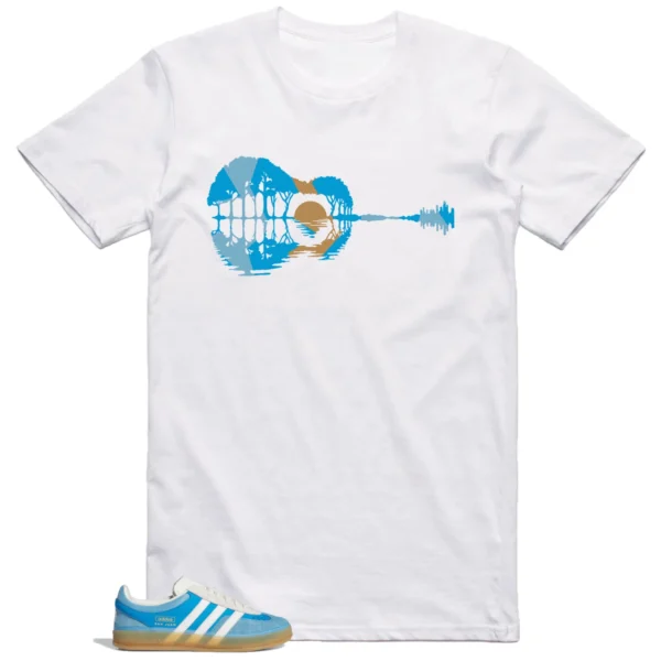 Adidas Gazelle Indoor Bad Bunny San Juan Shirt Guitar Graphic