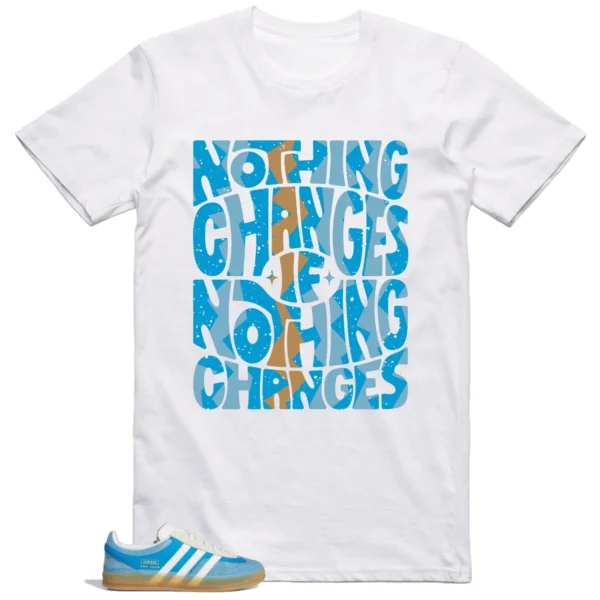 Adidas Gazelle Indoor Bad Bunny San Juan Shirt Nothing Changes Graphic