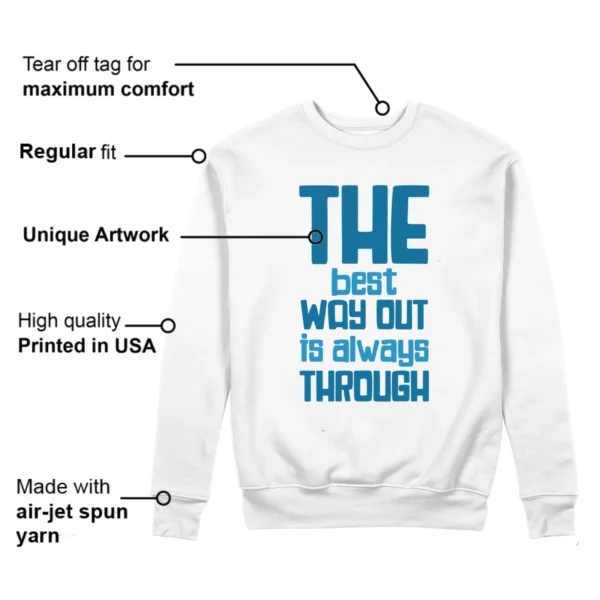 Best Way Sweatshirt to Match Jordan 4 Military Blue