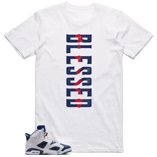 Blessed Shirt to Match Jordan 6 Olympic 2024