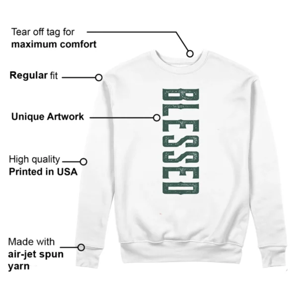 Jordan 4 Oxidized Green Sweatshirt Blessed Graphic