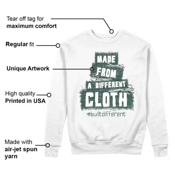 Built Different Sweatshirt to Match Jordan 4 Oxidized Green