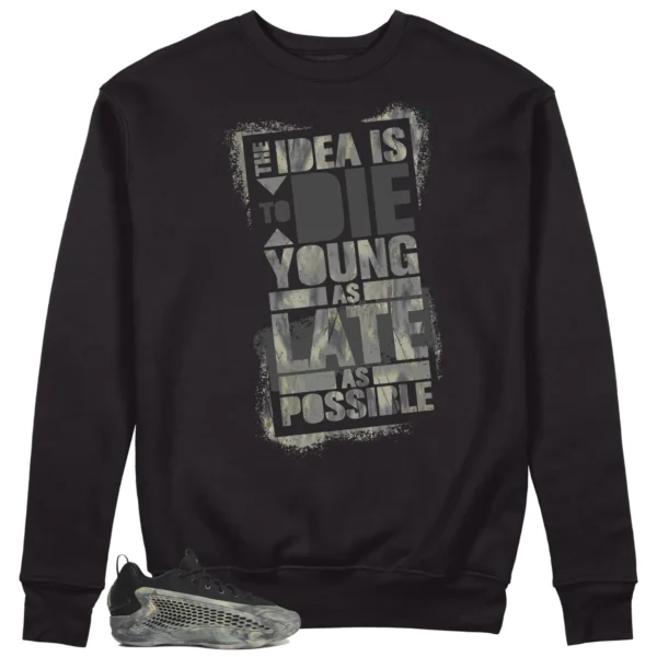 Die Young Sweatshirt to Match adidas AE 1 Low MX Grey