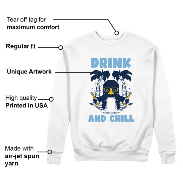 Drink Chill Sweatshirt to Match Jordan 1 High First in Flight