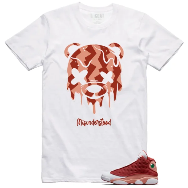 Drippy Bear Shirt to Match Jordan 13 Dune Red