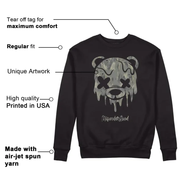 Drippy Bear Sweatshirt to Match adidas AE 1 Low MX Grey Features