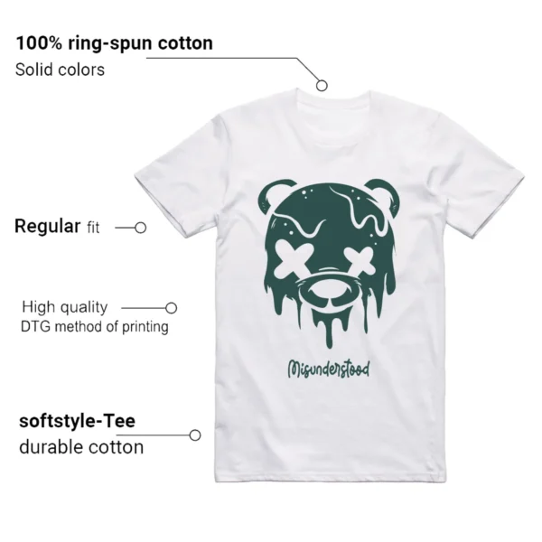 Drippy Bear T-shirt to Match Jordan 4 Oxidized Green