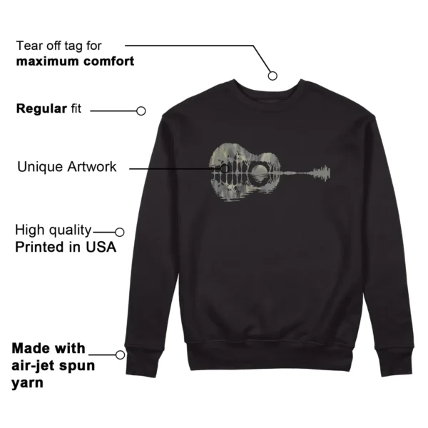 Guitar Sweatshirt to Match adidas AE 1 Low MX Grey Features