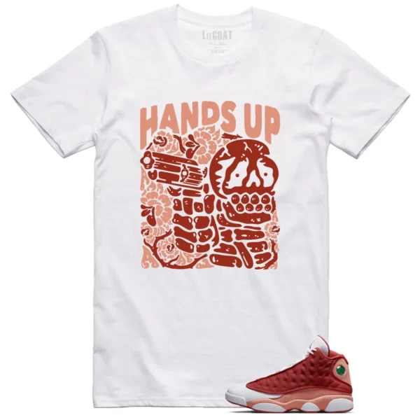 Hands Up Shirt to Match Jordan 13 Dune Red