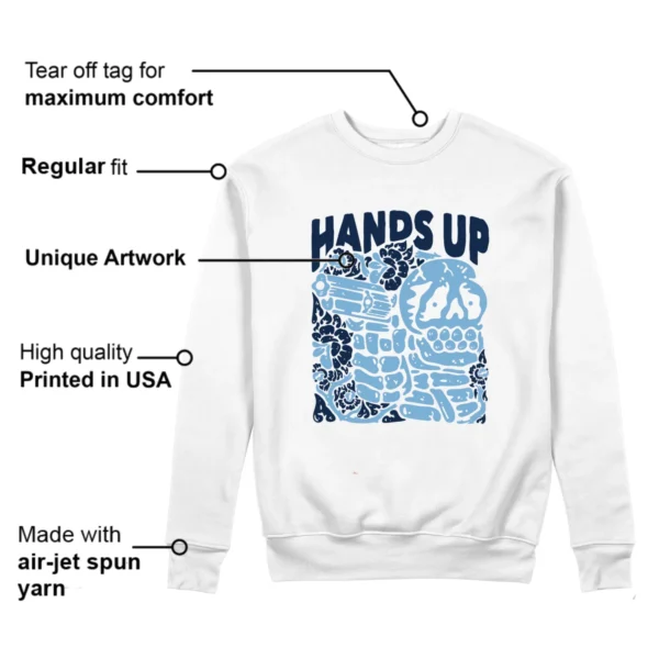 Hands Up Sweatshirt to Match Jordan 1 High First in Flight