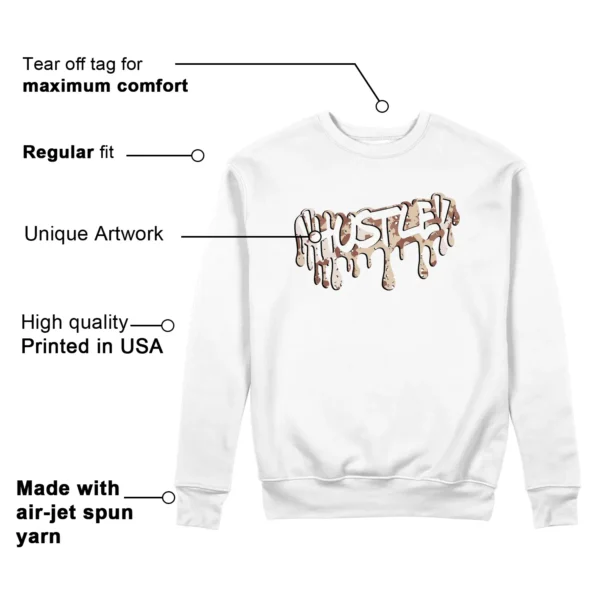 Hustle Sweatshirt to Match Jordan 3 Desert Camo Features