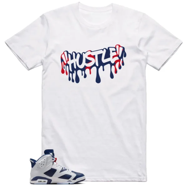 Hustle Shirt to Match Jordan 6 Olympic 2024