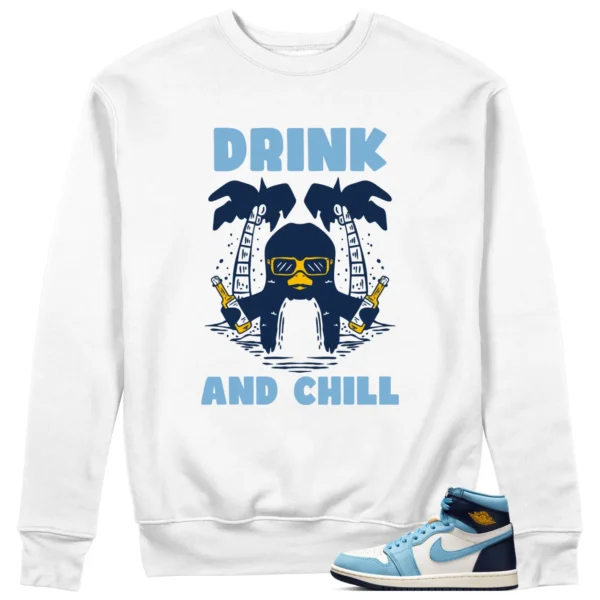 Jordan 1 First in Flight Sweatshirt Drink Chill Graphic