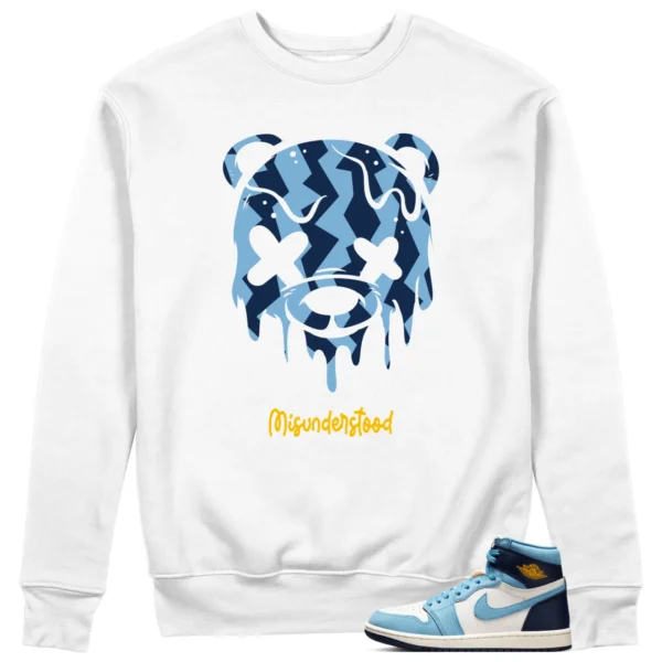 Jordan 1 First in Flight Sweatshirt Drippy Bear Graphic