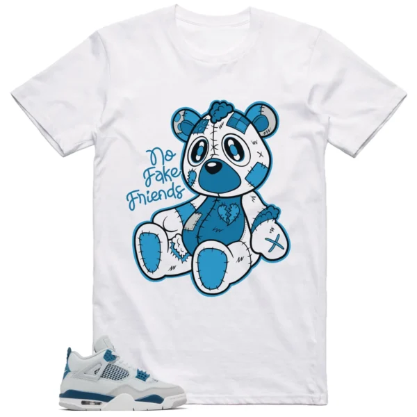 Jordan 4 Military Blue Shirt Fake Friends Graphic